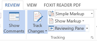 1 xem thay doi track change word 2013